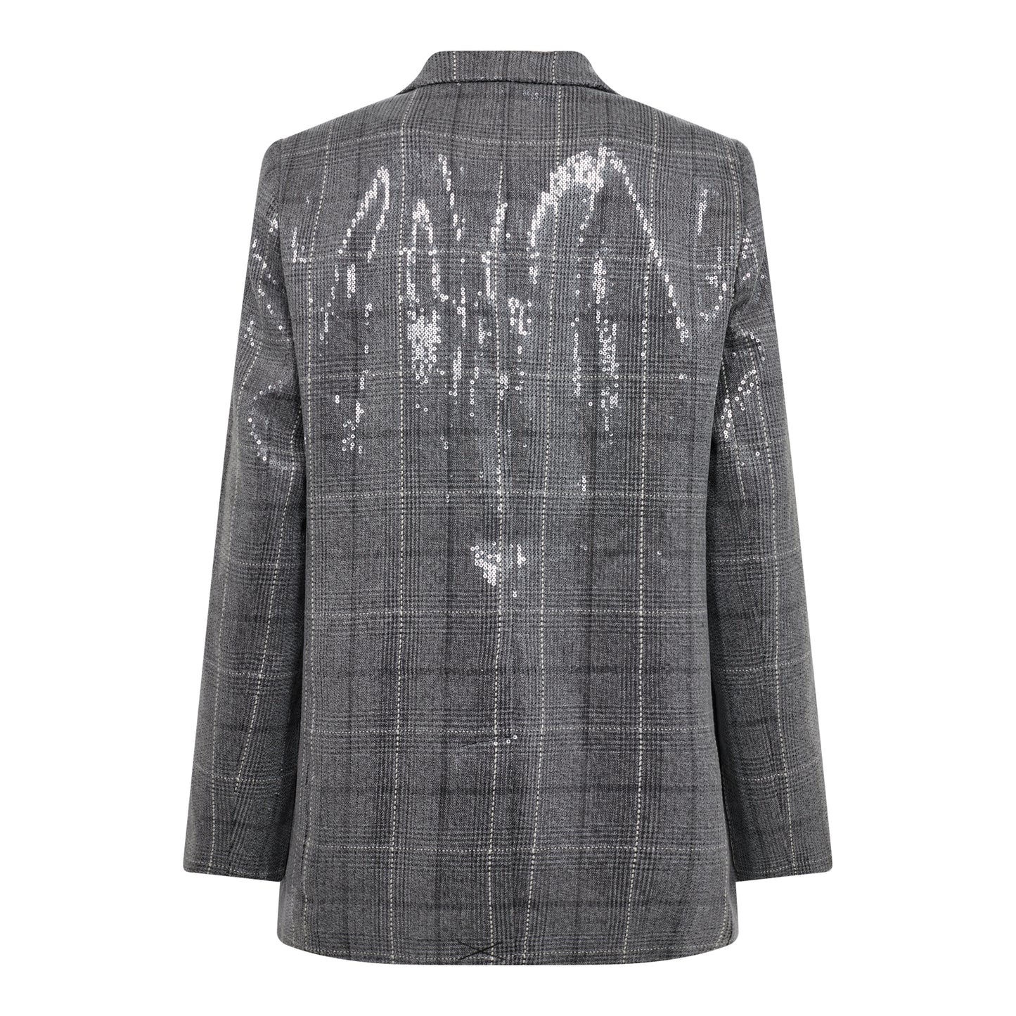 Cocouture - CheckCC Sequin Single Blazer - Mid Grey