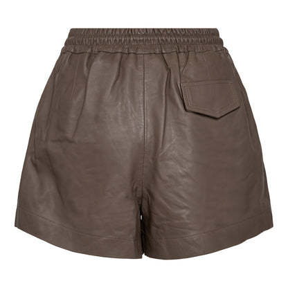 Cocouture - New PhoebeCC Leather Shorts - Elephant