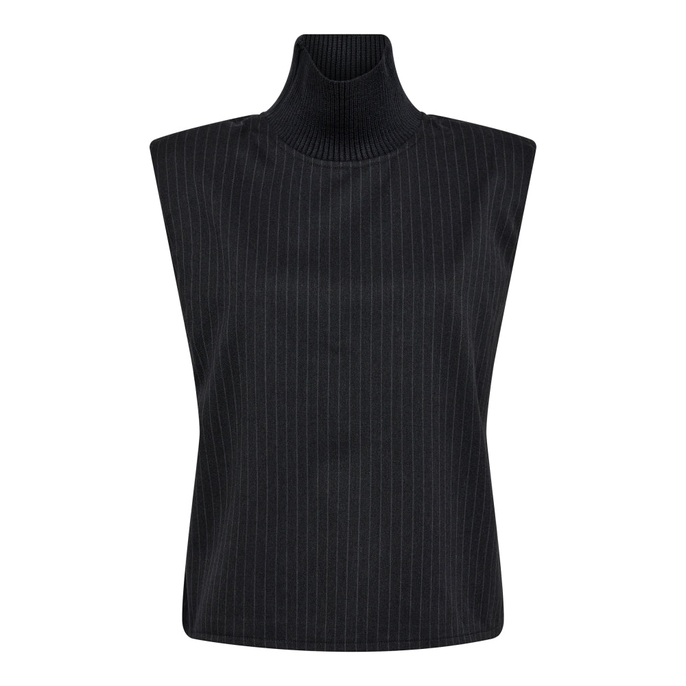 Cocouture - IdaCC Pin Stripe Top - Dark Grey