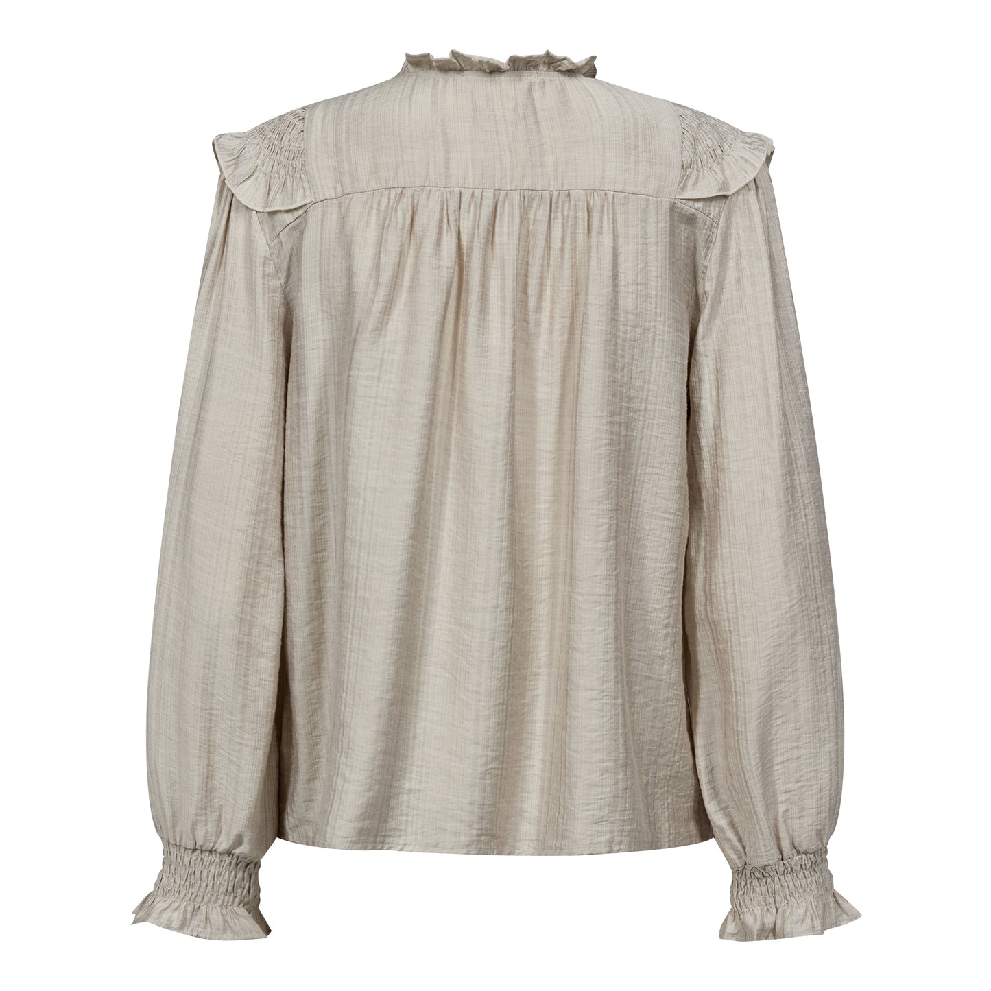 Cocouture - AngusCC Smock Frill Shirt - Bone
