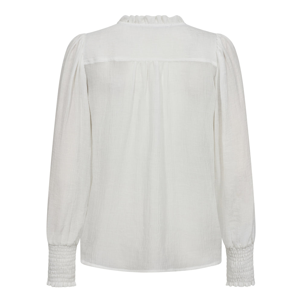 Cocouture - SelmaCC Pintuck skjorte - Hvid