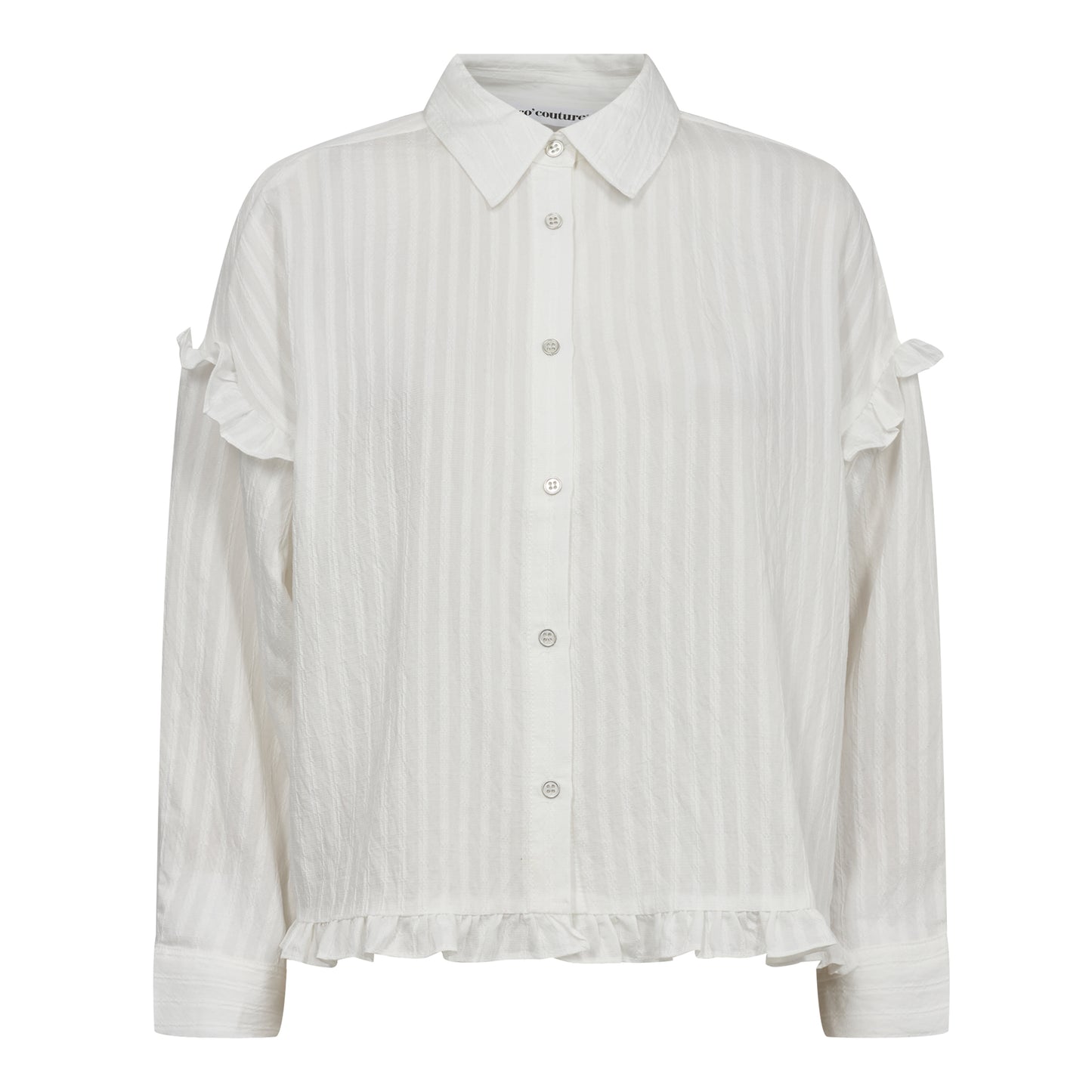 Cocouture - SelmaCC Frill Shirt - White