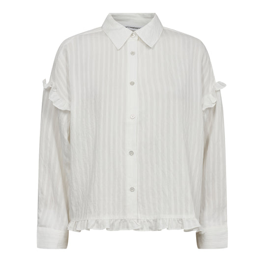 Cocouture - SelmaCC Frill Shirt - White