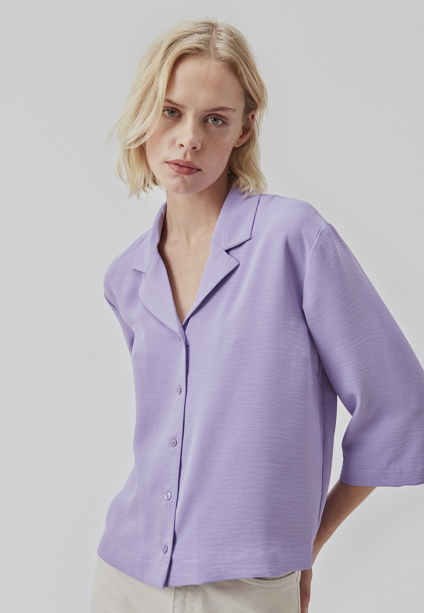 Modström - AaliyahMD skjorte - Purple Blossom