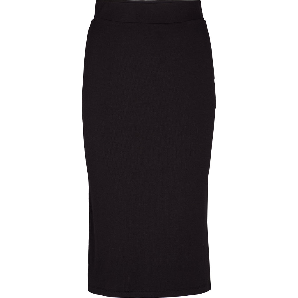 Basic Apparel - Ludmilla lang nederdel - Sort