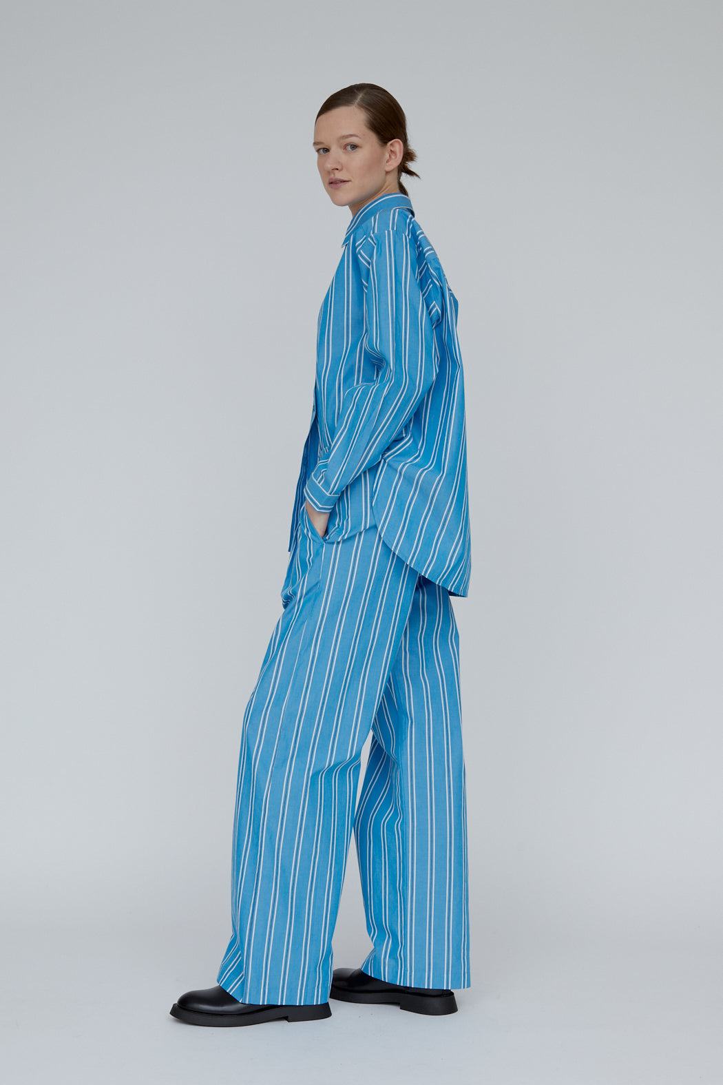 Basic Apparel - Ray Shirt - All aboard / Bright white