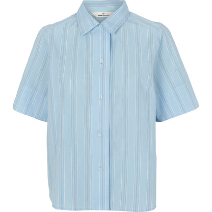 Basic Apparel - Marina SS Shirt - Airy blue / Lotus / Birch / Classic Blue