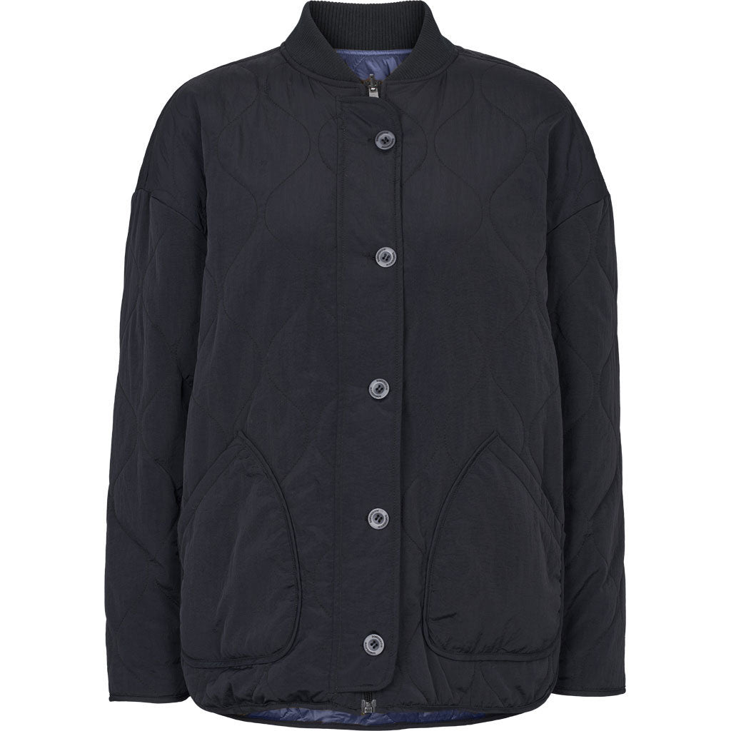Basic Apparel - Ruby Loose Jacket - Black / Folkstone grey New