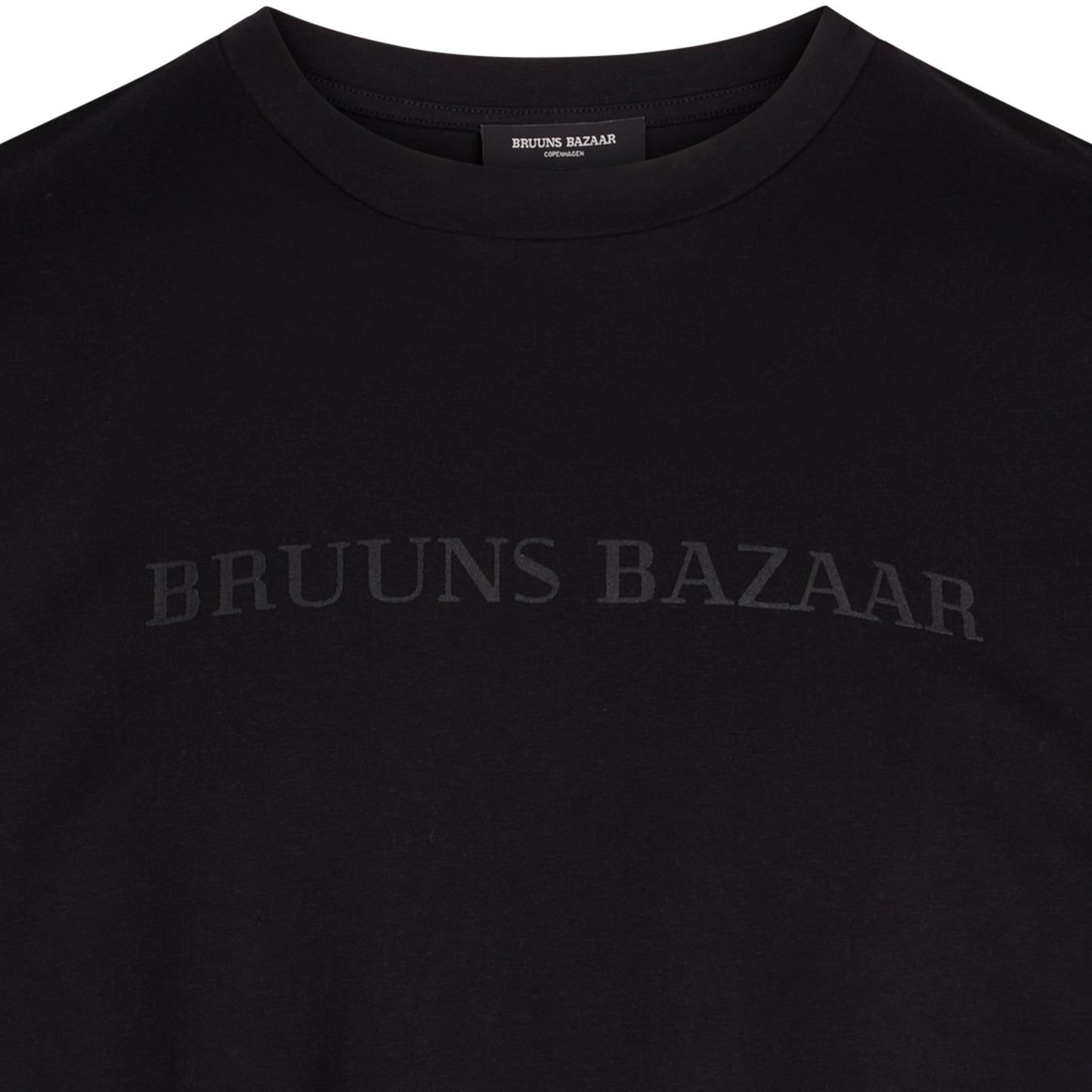 Bruuns Bazaar Men - GusBBLogo tee - Black