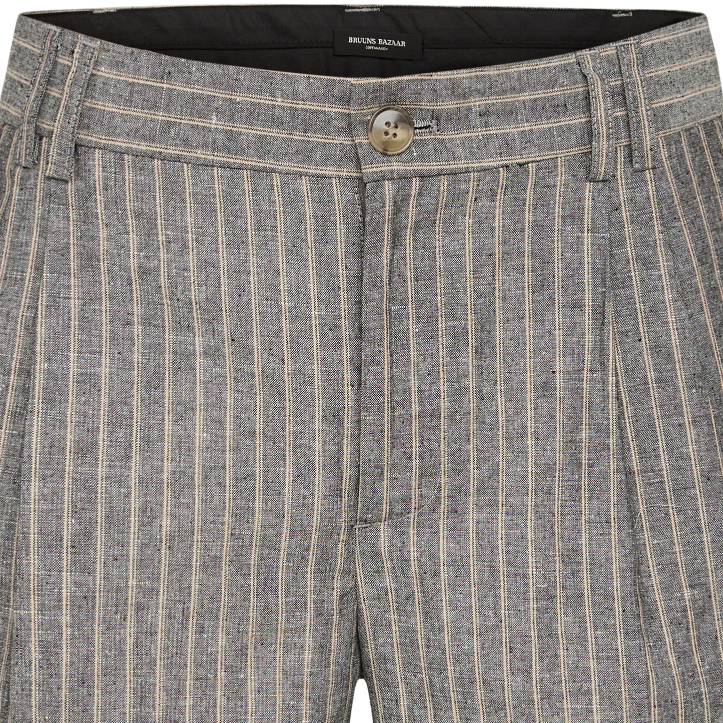 Bruuns Bazaar Men - StiplinBBPleat shorts - Stripe