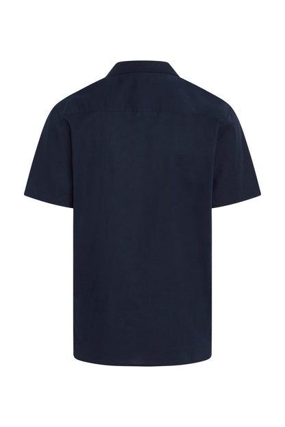Bruuns Bazaar Men - LinowBBHomer ss shirt - Navy Blazer