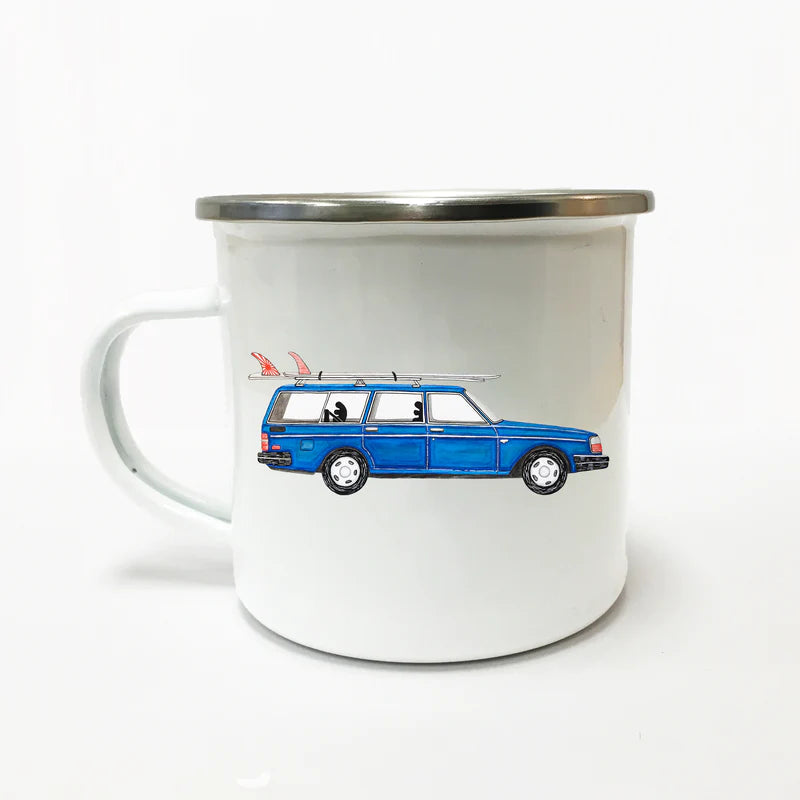 Lakor - Getaway Car enamel mug