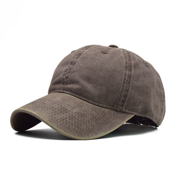 Plain Baseball Cap - Brown