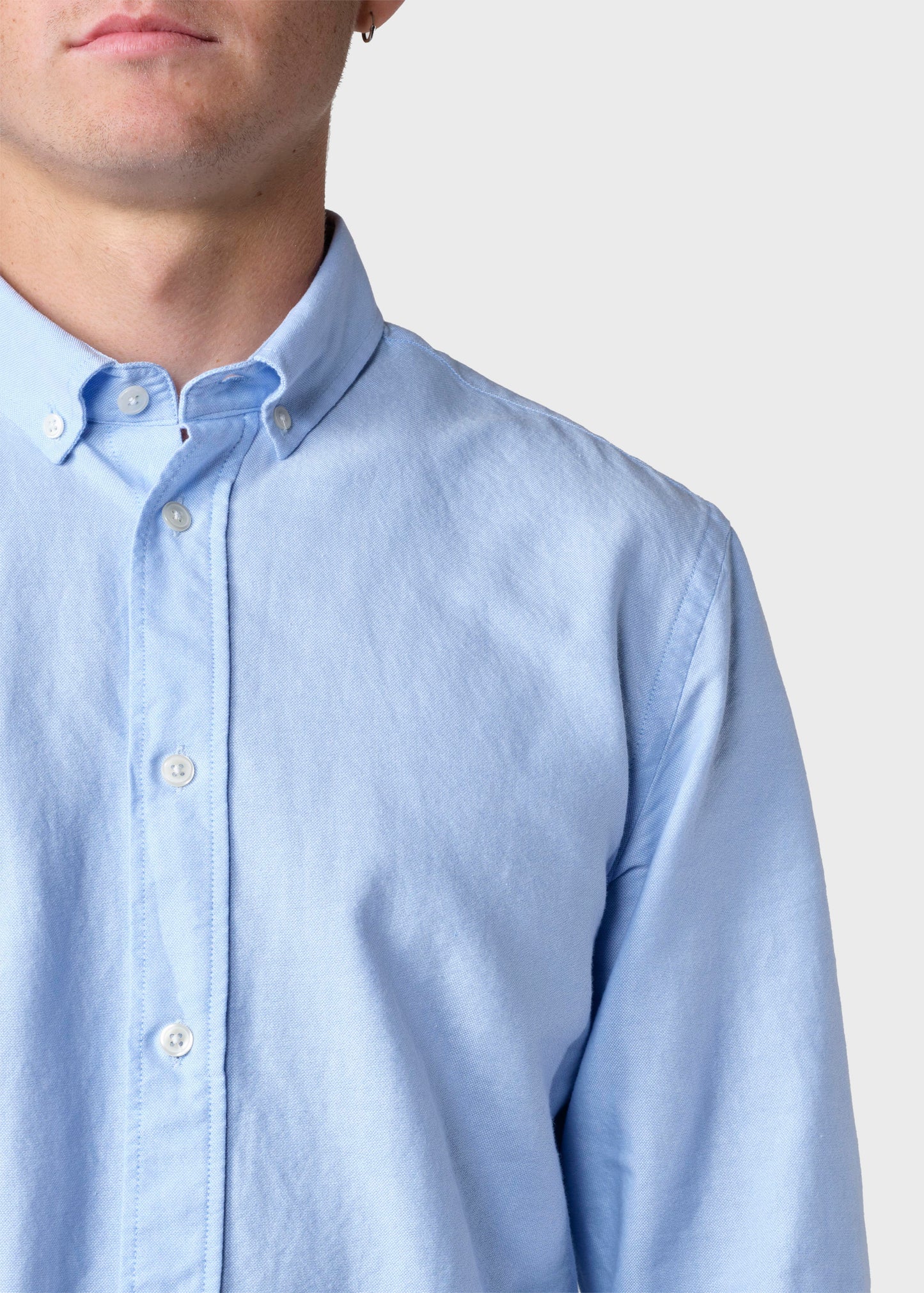 Klitmøller - Basic shirt - Blue melange