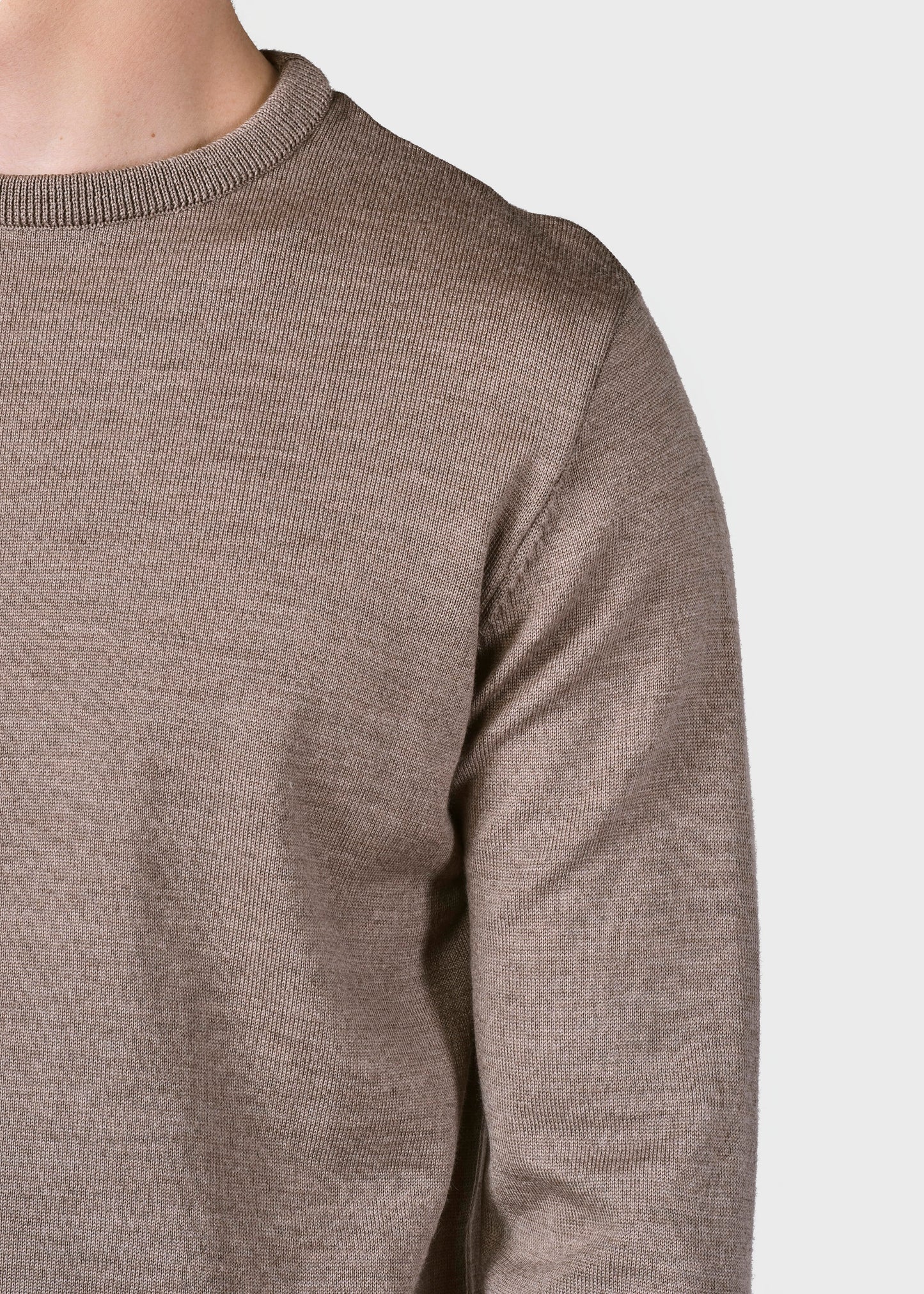Klitmøller - Mens basic merino knit - Sand