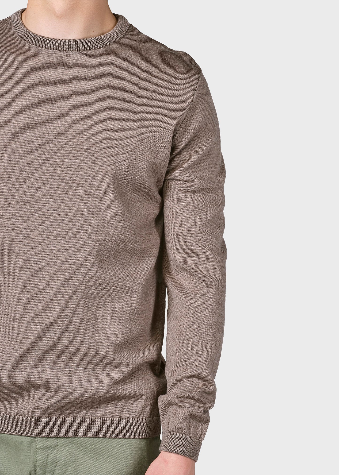 Klitmøller - Mens basic merino knit - Sand