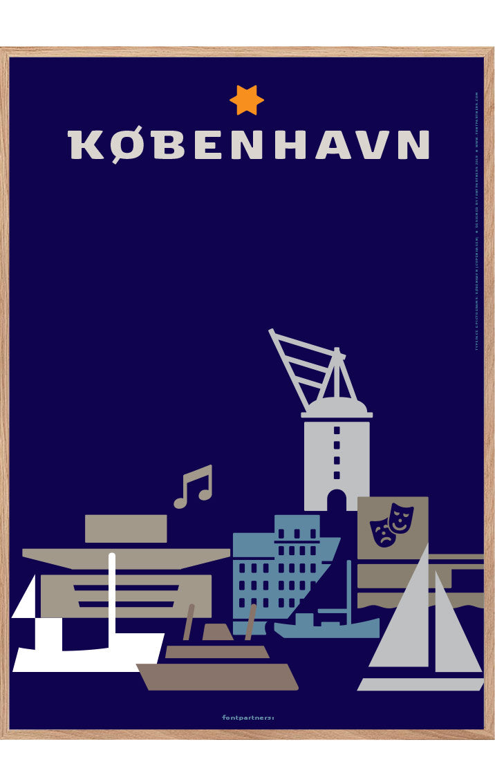 Permild & Rosengreen - KØBENHAVN PLAKAT - IKONER