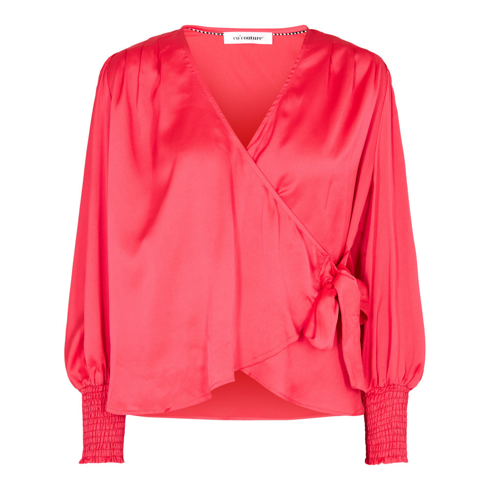 Co'couture - Leika Wrap Shirt - Red