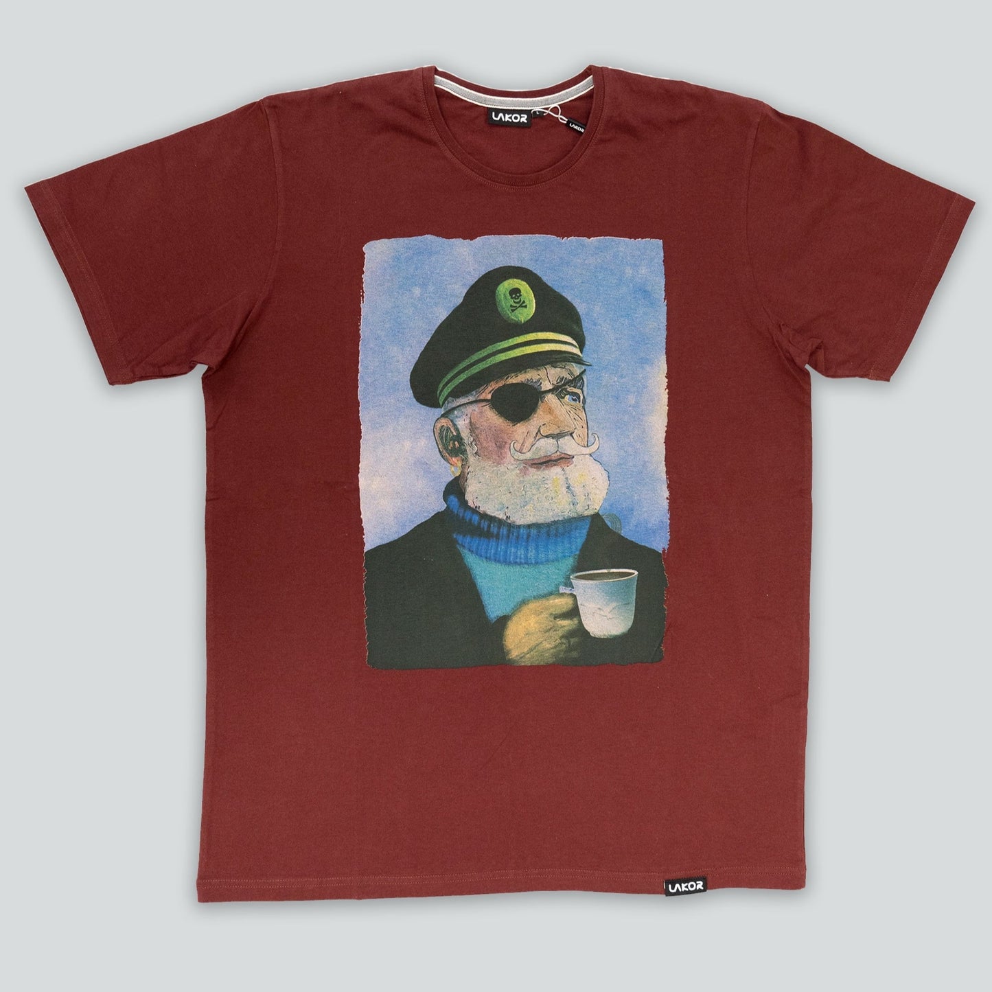 Lakor - Kaptajn kaffe T-shirt (Madder brown)