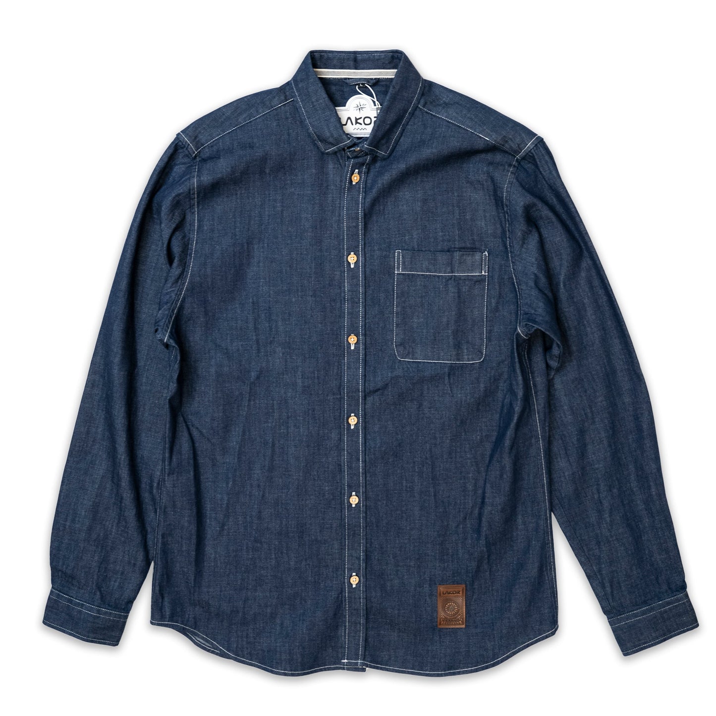 Lakor - Organic Denim Shirt (Dark Blue)