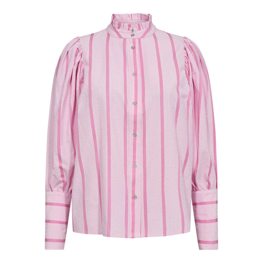 Cocouture - TessieCC Stripe Puff Shirt - Bubblegum