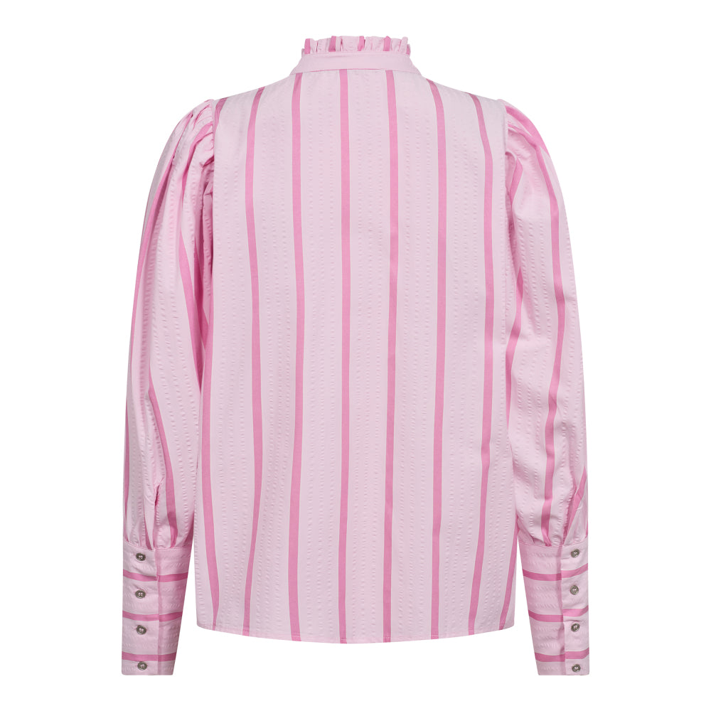 Cocouture - TessieCC Stripe Puff Shirt - Bubblegum