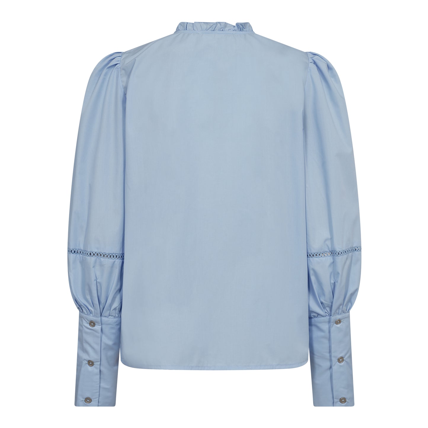 Cocouture - BonnieCC Lace Sleeve Shirt - Pale Blue