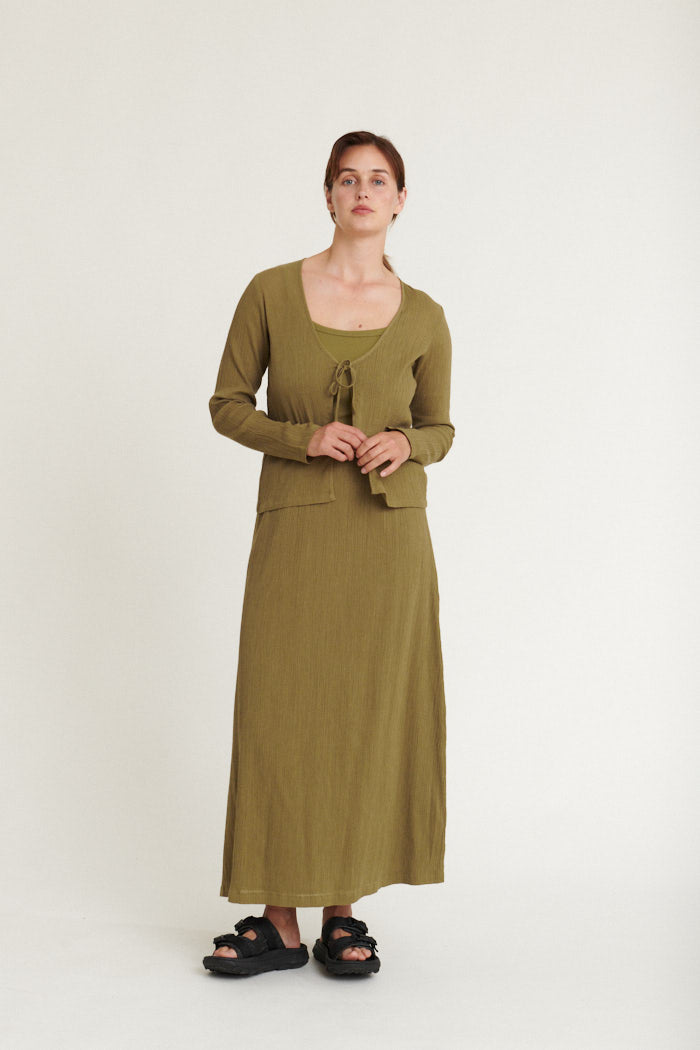 Basic Apparel - Simone Skirt - Martini Olive