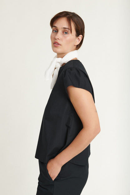 Basic Apparel - Silje SS Top - Black