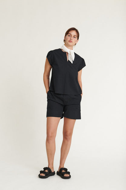 Basic Apparel - Silje SS Top - Black