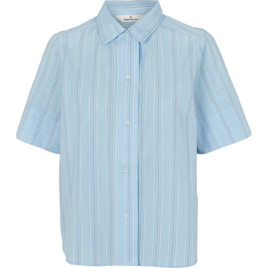 Basic Apparel - Marina SS Shirt - Airy blue / Lotus / Birch / Classic Blue