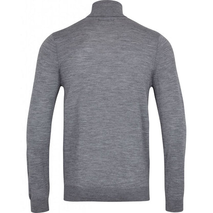 Bruuns Bazaar Men - CharlesBB roll neck - Mid grey mel