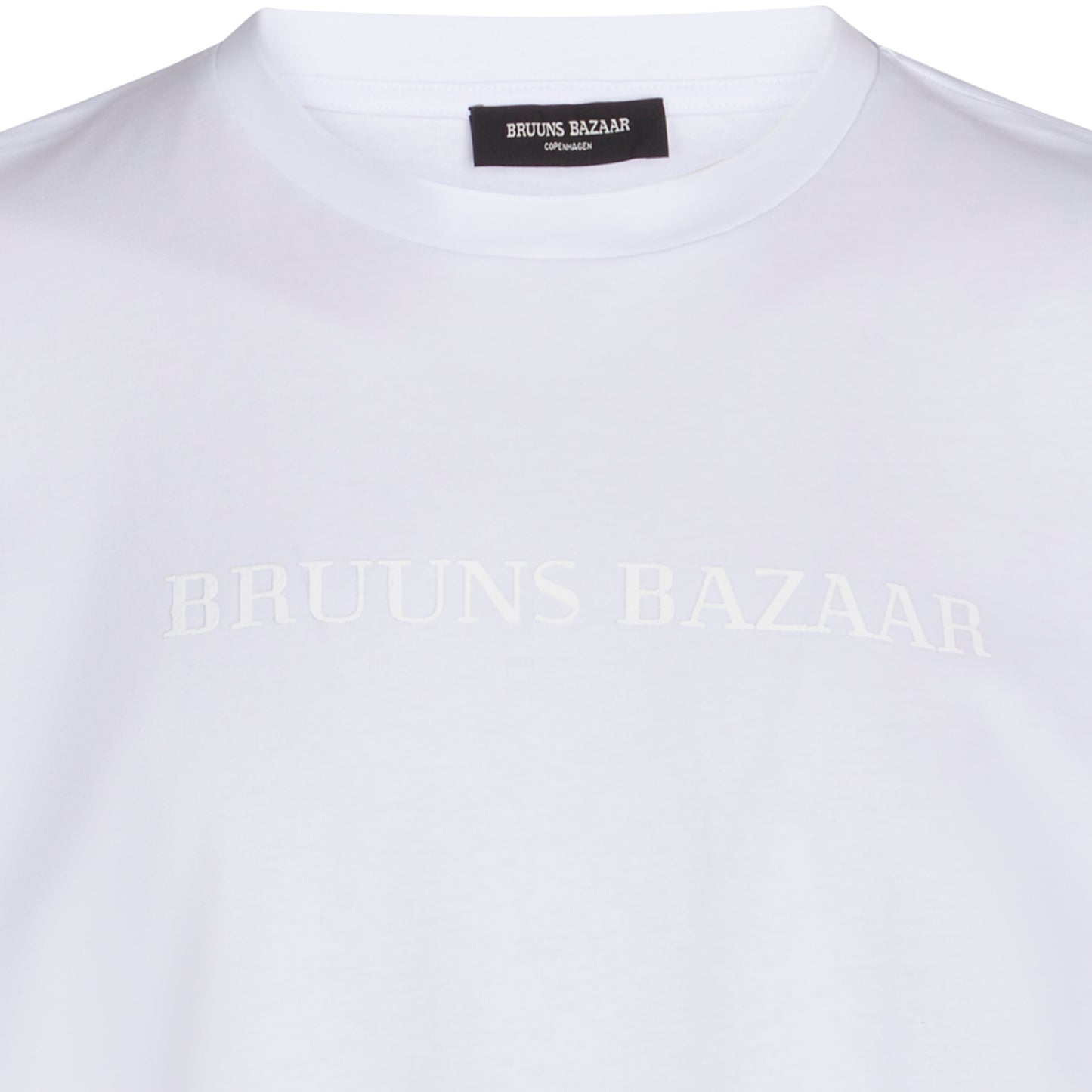 Bruuns Bazaar Men - GusBBLogo tee - White