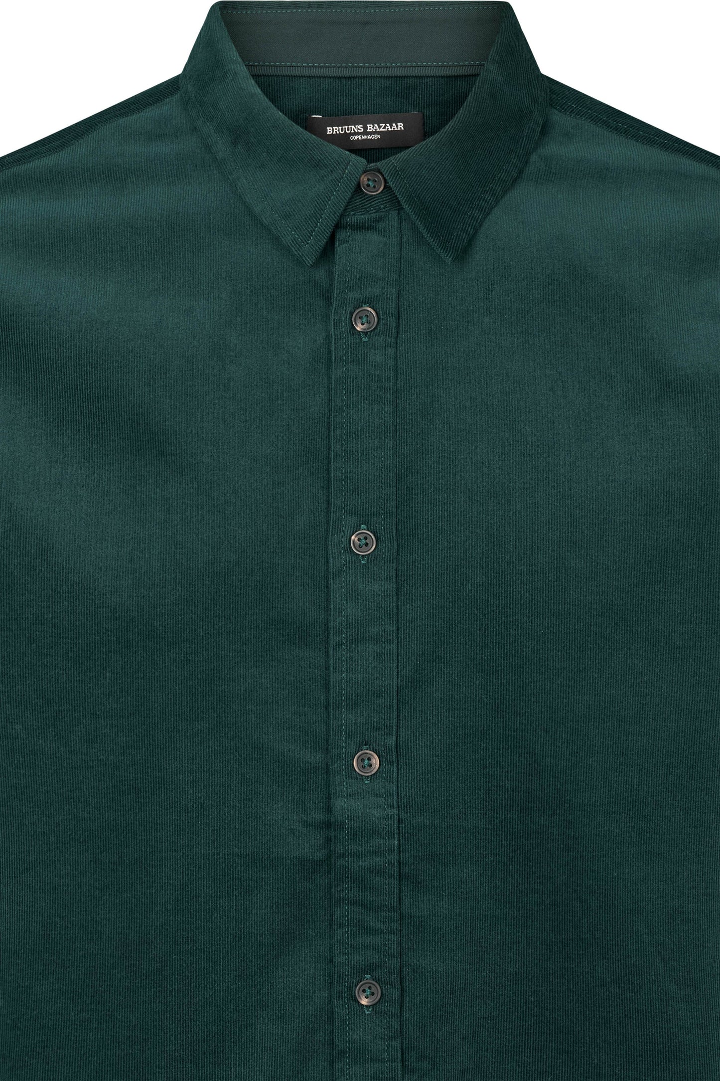 Bruuns Bazaar Men - CordBBStoked shirt - Dark green