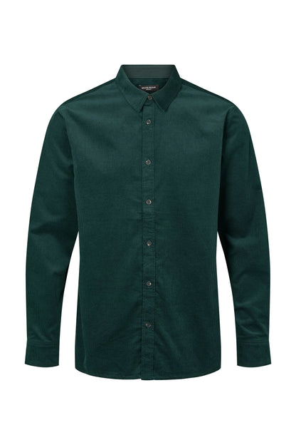 Bruuns Bazaar Men - CordBBStoked shirt - Dark green