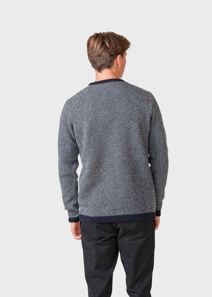 Klitmøller - Keld knit - Navy/cream