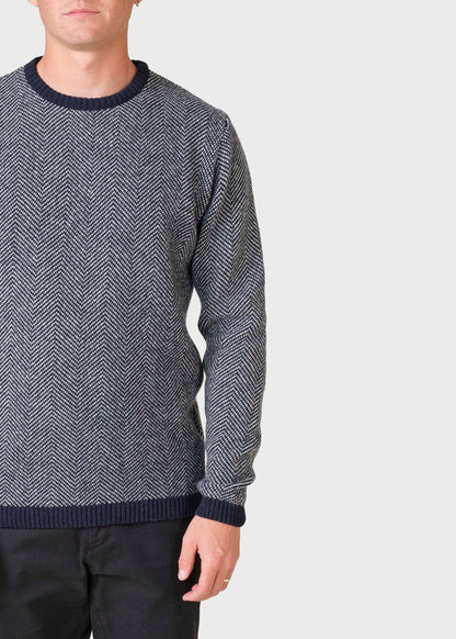 Klitmøller - Keld knit - Navy/cream