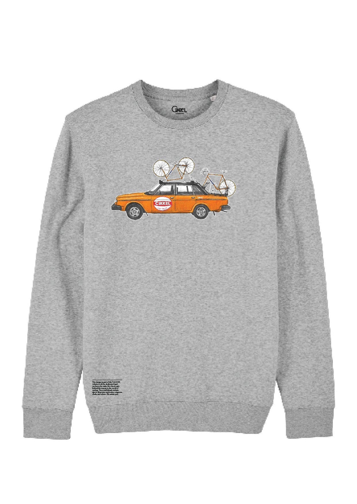 Cikkel Copenhagen - Orange 1975 Cycling Team Car - Sweatshirt