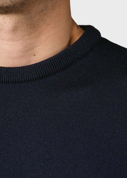 Klitmøller - Mens basic merino knit - Navy