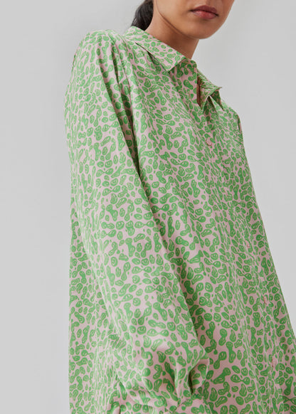 Modström - ClarkeMD print shirt - Classic Green Smiley