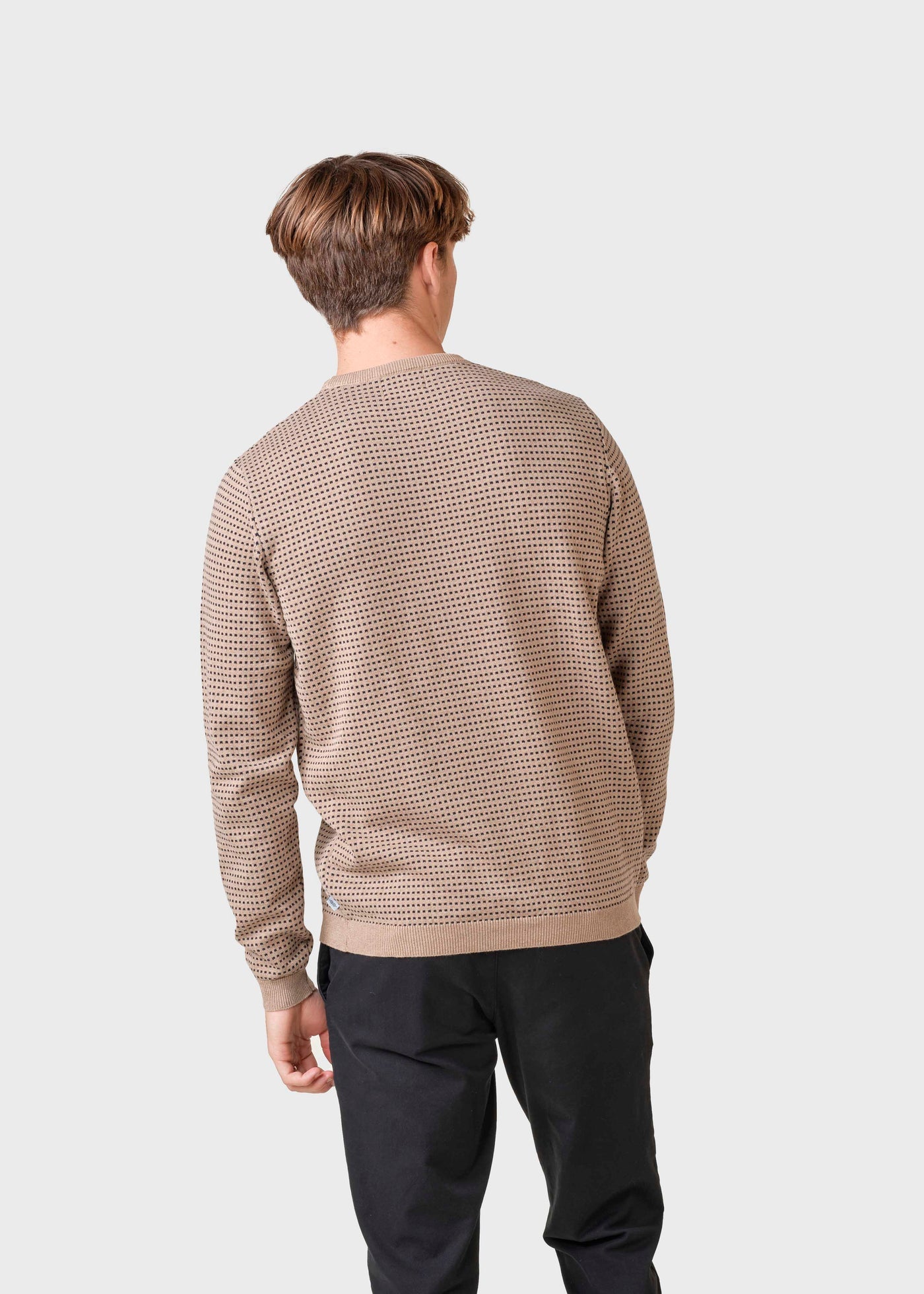 Klitmøller - Otto knit - Sand/navy dots