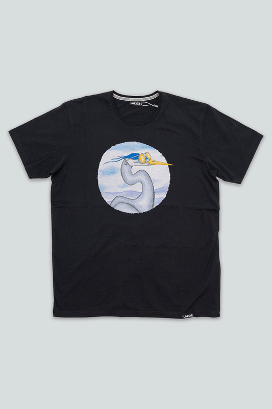 Lakor - Egret T-shirt (Moonless Night) - Moonless Night