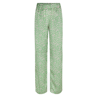 Modström - Clarke print pants - Classic Green Smiley