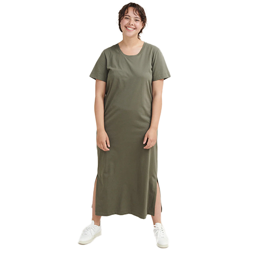 Basic Apparel - Rebekka Dress - Army