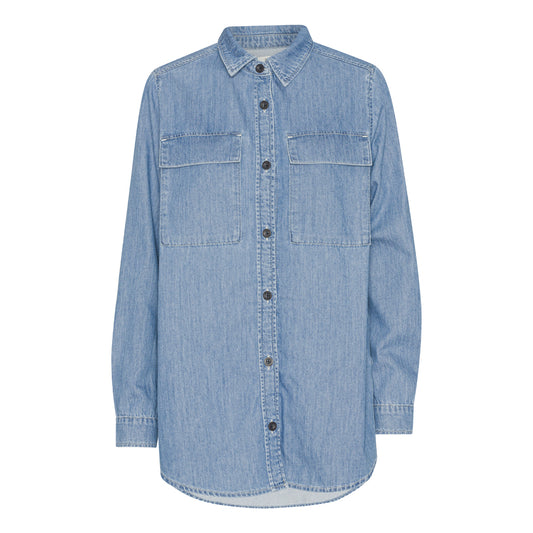 Basic Apparel - Rose Shirt - Faded Denim