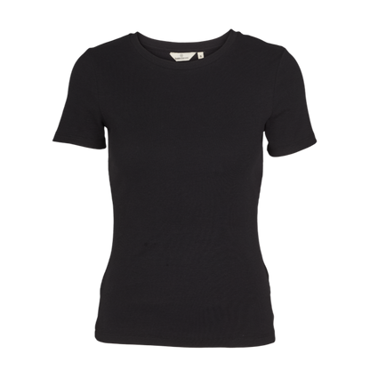 Basic Apparel Ludmilla O-Neck T-shirts 001 Black