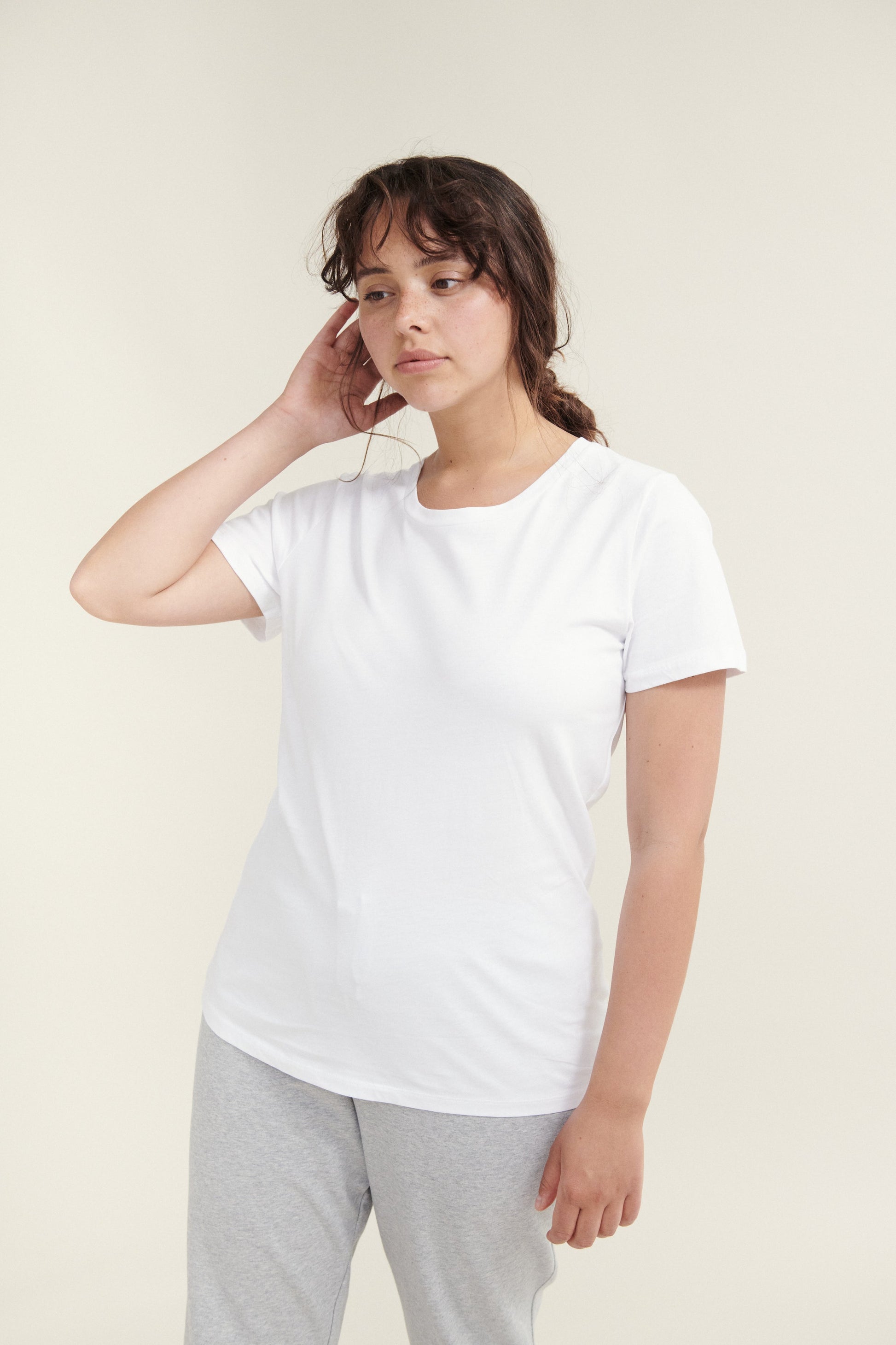 Basic Apparel Rebekka Tee T-shirts 002 White