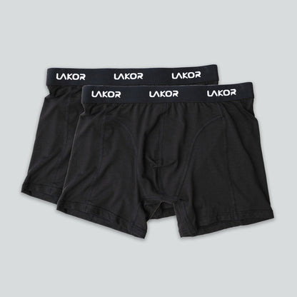 Lakor - Bamboo Boxers, 2 pack - Black