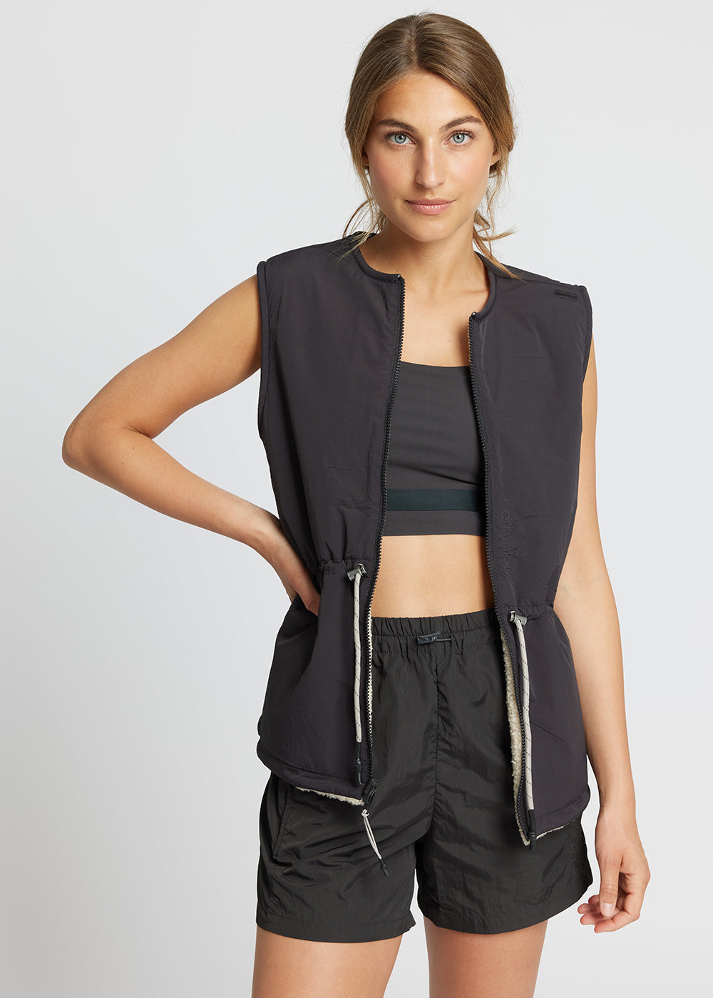 Rethinkit - Drejbar Fuzzy Gilet Laksa - Sandshell