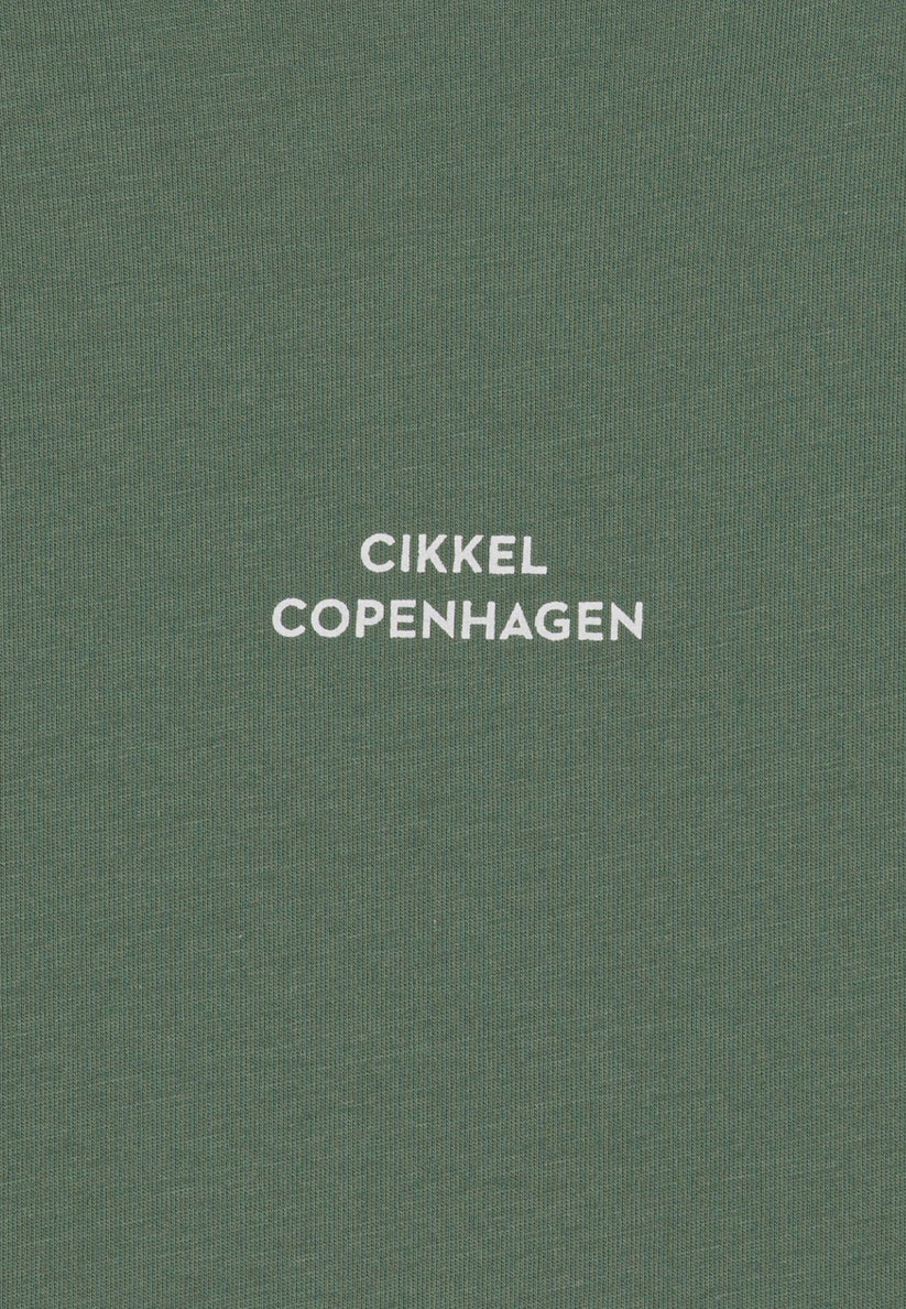 Cikkel Copenhagen - Copenhagen Bike Capital T-Shirt - Grøn